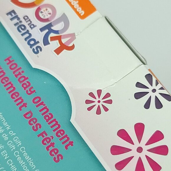 Dora The Explorer Ice Skating Xmas Ornament Pink Purple NEW - Picture 5 of 5